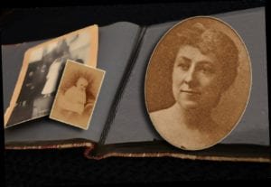 Historic portrait identified by Jersey City Free Public Library as Cecilia Gaines Holland.